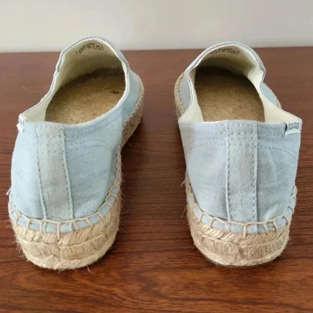 Soludos Lemon Platform Smoking Slipper Espadrilles(9.5)